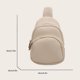 thumbnail image 5 of Bolso de pecho para mujer Mochila de moda Mochila suave Bolso bandolera (Beige), 5 of 8