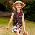 thumbnail image 2 of Byoo Toddler Boys Summer Colorful Waistcoat Leopard Pattern Sleeveless Button Casual Vests Jacket, 2 of 5