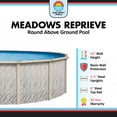 thumbnail image 2 of Lake Effect Pools Meadows Reprieve 18' x 52" Round Resin Protected Steel Above Ground Swimming Pool, 2 of 8