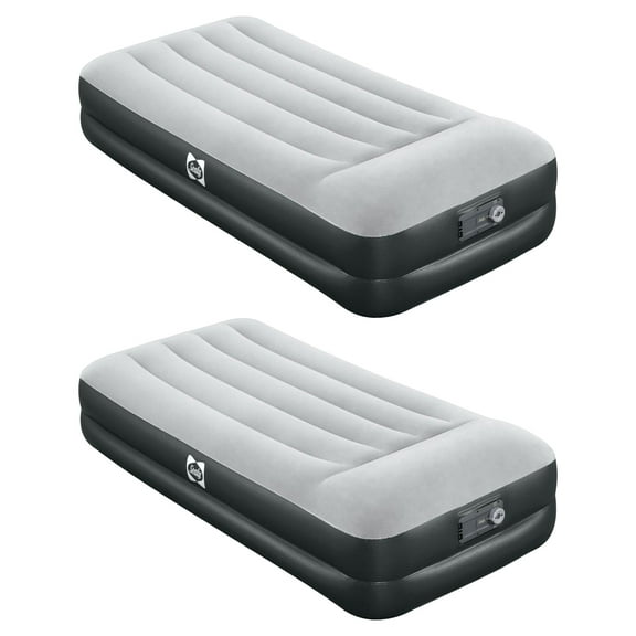 Sealy Tritech 16 Inch Air Mattress Bed 2 Person with Built-In AC Pump, 2 Pack
