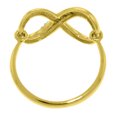 thumbnail image 2 of Galaxy Gold 14K Yellow Gold Infiniti Ring with Natural Diamonds Ring - April Birthstone - Eternity - Sizes 5.5 to 11 - Fine Jewelry for Women, 2 of 4