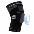 thumbnail image 1 of Knee Compression Sleeve For Pain With Patella Gel Pads And Straps, 1 of 5