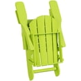 thumbnail image 4 of Paradise 3-Piece Set Classic Folding Adirondack Chair with Outdoor Side Table, 4 of 9