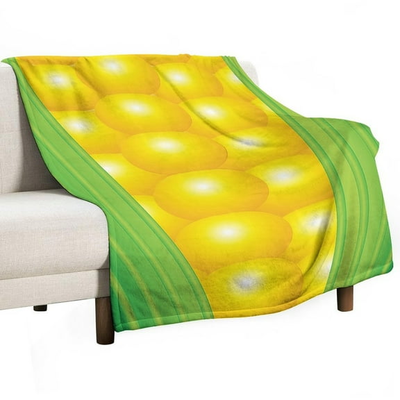 Corn Cob Print Blanket for Bed Throw Blanket for Women, Men Super Soft Plush Blanket Throw, Print Blanket