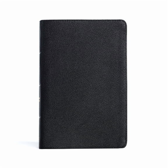 CSB Giant Print Reference Bible, Black Genuine Leather, Indexed, (Hardcover)