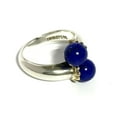 thumbnail image 1 of Pre-Owned Tiffany Women's Silver Gold Lapis Lazuli Combination Ring, 1 of 10