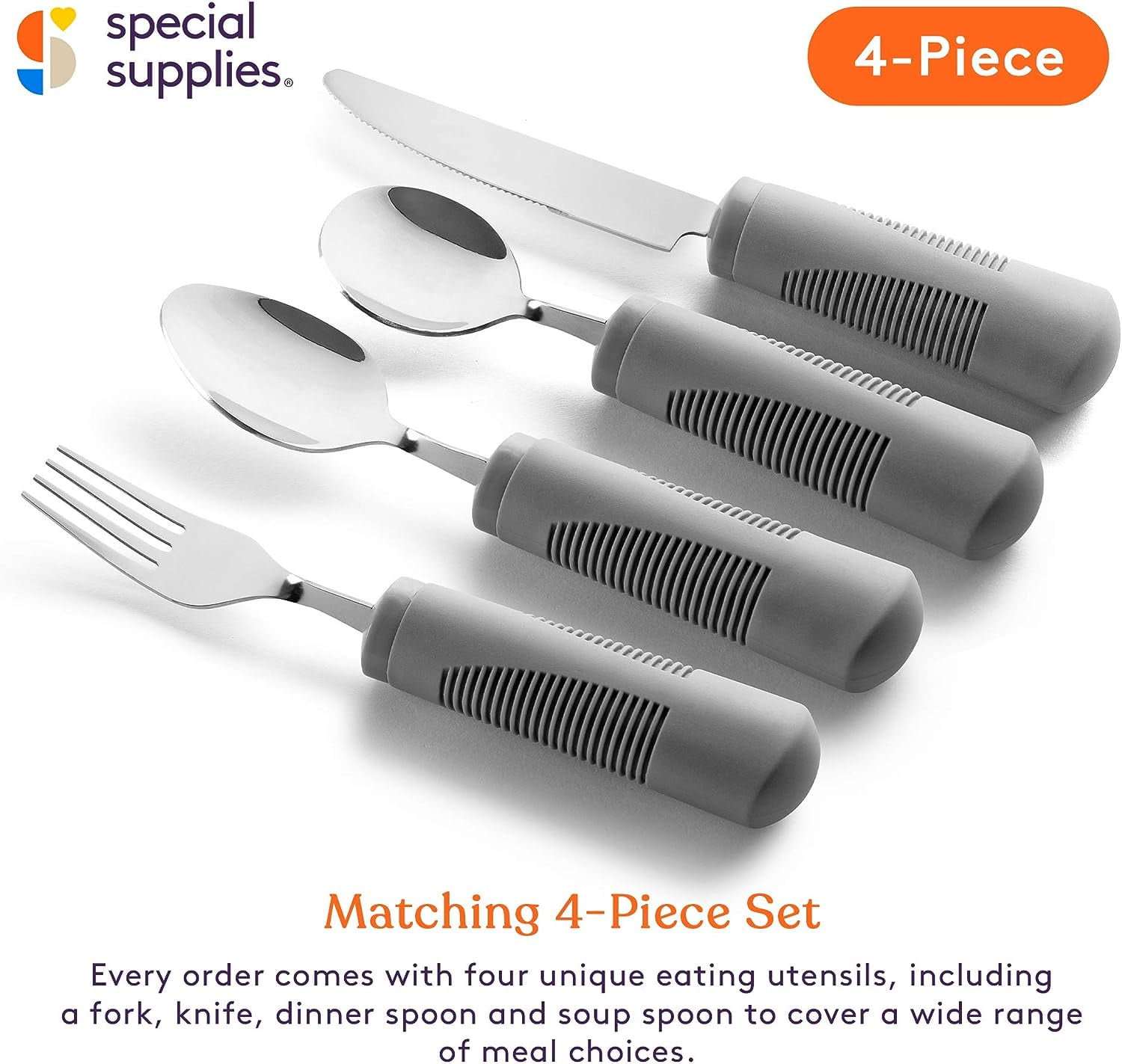  Adaptive Spoon, Universal Adjustable Hand Cuff Utensil Holder  Strap Adaptive Utensils Daily Living Aid for Elderly, Hand Tremors,  Arthritis, Parkinson's, Disability Gifts : Health & Household
