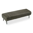 thumbnail image 4 of Moe's Home Collection Endora Bench Leather Ottomans Stools & Benches, 4 of 6