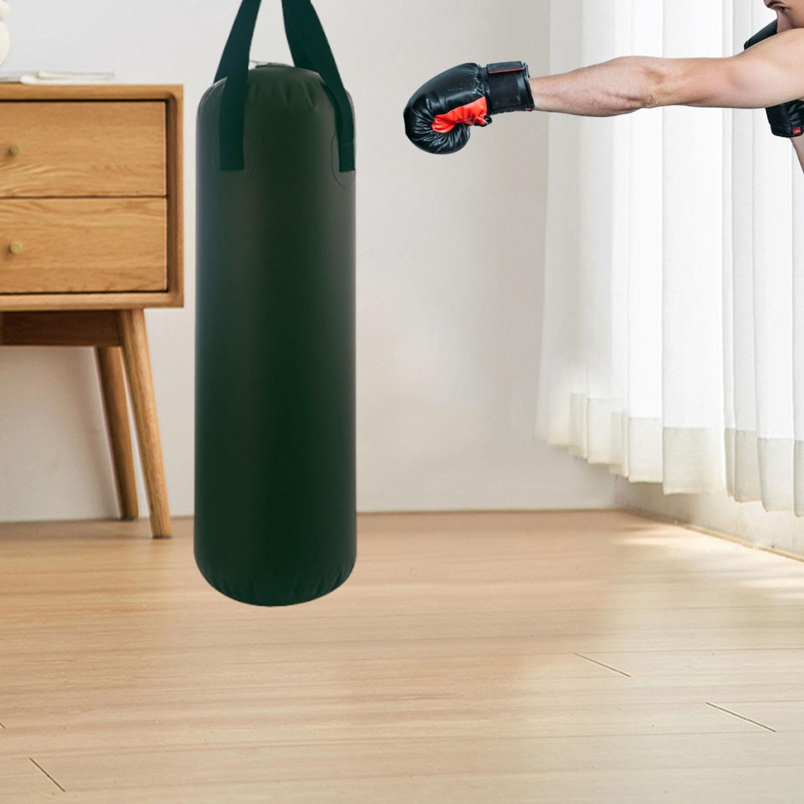 QccHieUs Unfilled Heavy Punching Bag with Water Filling Inlet Boxing Sandbag for Home Gym