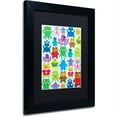 thumbnail image 2 of Trademark Fine Art "Monsters and Aliens" Canvas Art by Elizabeth Caldwell, Black Matte, Black Frame, 2 of 4