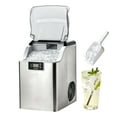 thumbnail image 1 of VEVOR Countertop Ice Maker, 44 lbs per Day, Self-Cleaning Portable Machine with Scoop, 4 lbs Ice-Storage Basket, Nugget Ice-Making Machine with Chewable Ices for Home, Kitchen, Office, Bar & Party, 1 of 8