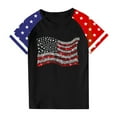 thumbnail image 4 of GERsome American Flag T-Shirts Short Sleeves Graphic Tee for Toddler Girls Boys, Unisex Kids Crewneck 4th of July Patriotic Tops, 7-8 Years, 4 of 4