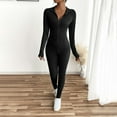 thumbnail image 3 of YUGYXL Women Two Piece Outfits Workout Sets Tracksuit Long Sleeve Zip Up Hoodie Jacket Jogger Matching Sweat Pants Set Black L, 3 of 3