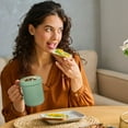 thumbnail image 4 of Microwave Safe Green Polypropylene Soup Mug for Quick Meals & Soups, 4 of 5