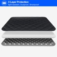 thumbnail image 4 of RAINYEAR 14 Inch Laptop Sleeve Diamond PU Leather Case Protective Shockproof Water Resistant Padded Cover Carrying Bag Compatible with 14" Notebook Computer Chromebook,14 MacBook Pro A2442 (Black), 4 of 4