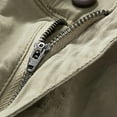 thumbnail image 4 of YLSDY Fashion Mens Cargo Shorts Capri Pants Fashion Multi Pocket Drawstring Waist Button Zip Closure Loose Comfy Wide Leg Sweatpant Khaki L, 4 of 9