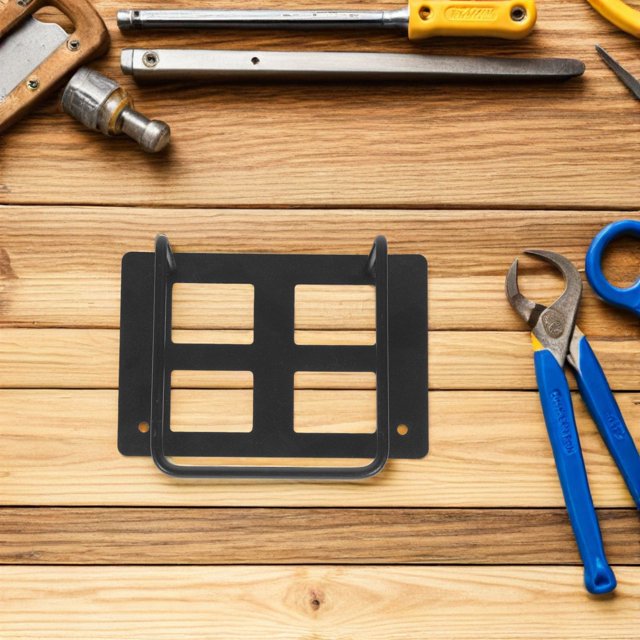 BALAHAPY Rack De Pared Para Báscula De Peso En Hierro Negro Ahorra Espacio Y Fácil Acceso