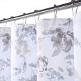 thumbnail image 2 of Haperlare Heavy Weight Shower Curtain 72 inches Long Gray Floral Leaf Print Hotel Luxury Fabric Shower Curtains for Bathroom, 1 Set, 2 of 6
