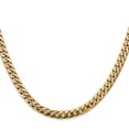 thumbnail image 2 of 14K Yellow Gold Curb Chain Styles Necklace 26 inch 5 mm Solid Miami Cuban Link with Lobster Clasp, 2 of 4