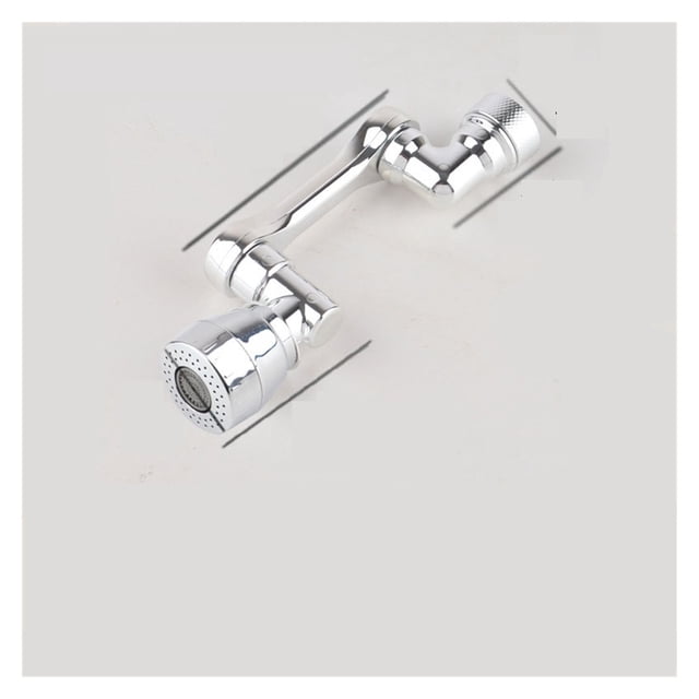Universal Swivel Robotic Arm Swivel Extension Faucet Aerator Plastic Tap Splash Filter 1080° Rotation Extender Faucets Bubbler ,Easy to Operate