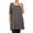 Charcoal, variant on Women's Plus Size Trendy Style Baby Doll Solid Dress
