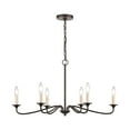 thumbnail image 3 of Elk Lighting Quinn Old Bronze 6-Light Chandelier, 3 of 6