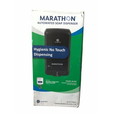 Marathon Automated No Touch Wall Soap Dispenser Black