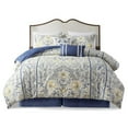 thumbnail image 1 of Harbor House Livia 6-Piece Cotton Comforter Set w/ Decorative Pillows in Blue, 1 of 13