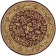 thumbnail image 1 of Safavieh Heritage 6' Round Hand Tufted Wool Rug in Red and Gold, 1 of 2