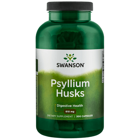 Swanson Psyllium Husk Capsules, 610 mg, 300 Ct
