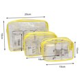 thumbnail image 6 of Clear Makeup Bags, 3pcs Cosmetic Makeup Bags Set Transparent Travel Toiletry Bag Waterproof Leakproof Carry On Airport Cosmetic Organizer Pouch with Zipper for Women Men, 6 of 8