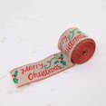 thumbnail image 3 of Coxeer Christmas Ribbon Burlap Vintage Festival Plaid DIY Wrapping Ribbon Craft Ribbon, 3 of 6