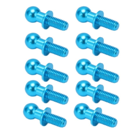 

Ball Head Screw Link Rod End Aluminum Alloy Metal Ball Head Screw Link Rod Exquisite For RC Car For TT01 TT02 Blue