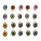 thumbnail image 1 of 100 piezas de ojos de muñeca, globos oculares artesanales para bricolaje, costura, manualidades, marionetas, osos, juguetes de peluche, accesorios ovalados, 1 of 5