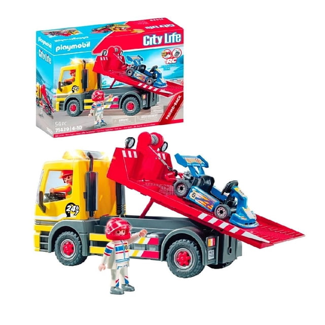 Set de Juego Playmobil Action Heroes Servicio de Grúa 54 Piezas