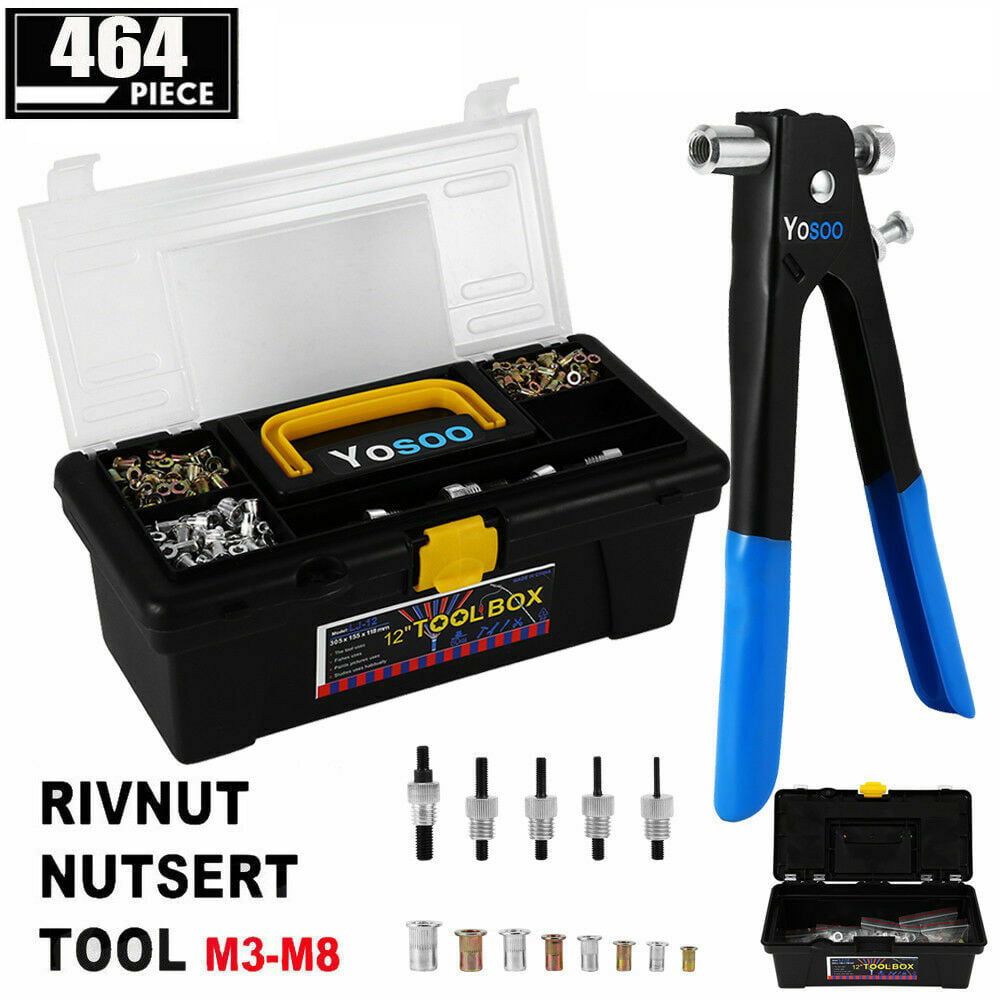Riv-nut Rivetnut Nutsert Fitting tool M4 M5 M6 Kit car rivet nut special insert 