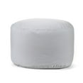thumbnail image 1 of Gouchee Home Soleil Indoor/Outdoor Ottoman – Water-Repellent Silver Pouf with Polystyrene Bead Filling, Lightweight & Durable for Patio, Balcony, or Living Room, 1 of 6