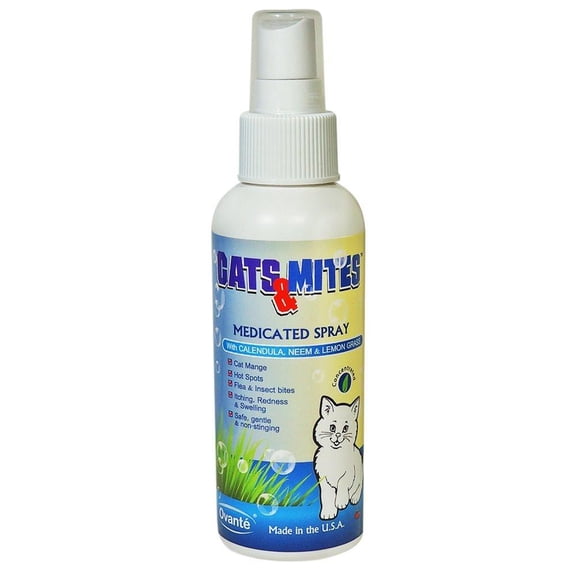 Cats n Mites Medicated Spray for Cats and Kittens with Problem Skin  - 4.0 OZ