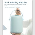 thumbnail image 6 of Desktop 2.8 Liter Washing Machine Portable Personal Underwear Laundry Washer Small Wash Travel Camping Cleaning Apartment Dorm Blue US Plug, 6 of 9