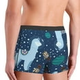 thumbnail image 3 of Goofa Alpaca Astronaut in Space Printed Men's Boxer Briefs Underwear, Moisture-Wicking Underwear, Trunk,Soft and Breathable Cotton Underwear-Medium, 3 of 9