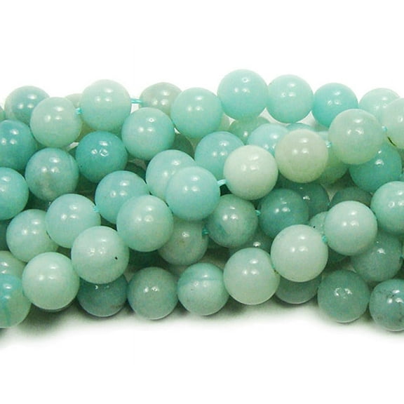 4mm 16 Inch Strand Amazonite Round Beads Genuine Gemstone Natural Jewelry Making
