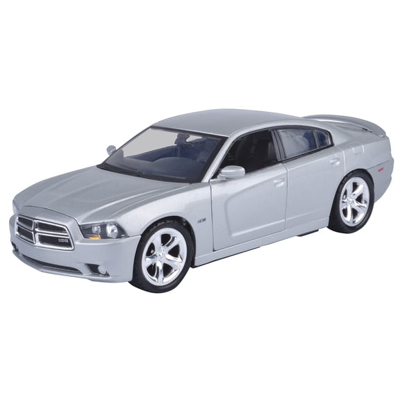 Motormax - 2011 Dodge Charger R/T Hemi Silver 1/24 Diecast Model Car