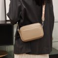 thumbnail image 1 of Bolsa de Hombro de cuero genuino Para mujer Ndcxsfigh camello con correa ancha, 1 of 3