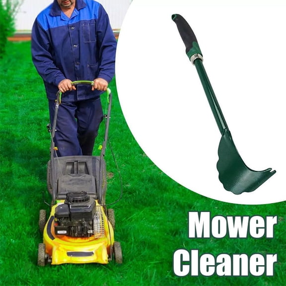 Lawn Mower Deck Scraper, Ergonomic Cleaning Tool with Long Handle for Mower Maintenance, Rust-Resistant Metal Deck Cleaner