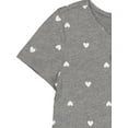 thumbnail image 4 of Wonder Nation Girls Short Sleeve Bow Front Top, Sizes 4-18 & Plus, 4 of 4