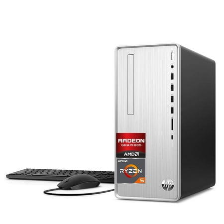 HP Pavilion Desktop PC, AMD Ryzen 5 5600G, 16GB RAM, 1TB SSD, 2TB HDD, Wi-Fi 5, Windows 11 Home