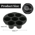 thumbnail image 3 of Unique Bargains 2 Pcs Silicone Cupcake Pan for Air Fryer Oven 7 Cups Regular Silicone Cupcake Pan Black, 3 of 6