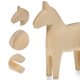 thumbnail image 4 of ColoMX Mini caballo de madera sin terminar, figura de caballo en miniatura, decoraciones de caballo de madera DIY, 2 uds., 4 of 7