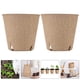 thumbnail image 2 of 50 macetas redondas de turba de pulpa de papel natural, bandejas para plántulas, macetas desechables para viveros y jardinería, 2 of 7