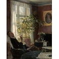 thumbnail image 2 of Achen, Georg Nicolai 19x24 Gold Ornate Wood Framed with Double Matting Museum Art Print Titled - By The Window, 2 of 4